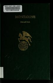 Cover of: Montaigne