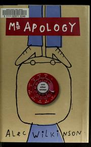 Cover of: Mr. Apology and other essays