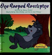 Cover of: One pooped porcupine by Nancy Partner