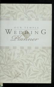 Cover of: Our temple wedding planner by Susan Evans McCloud
