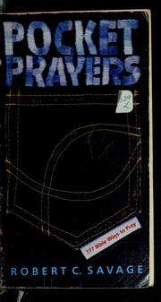 Cover of: Pocket Prayers | Robert C. Savage