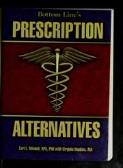 Cover of: Prescription alternatives by Earl Mindell