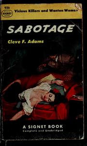 Cover of: Sabotage | Cleve F. Adams