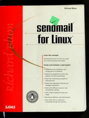 Cover of: sendmail for Linux by Richard Blum