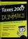 Cover of: Taxes 2007 for dummies
