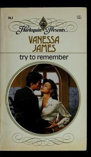 Try to remember by Vanessa James