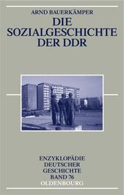 Cover of: Die Sozialgeschichte der DDR