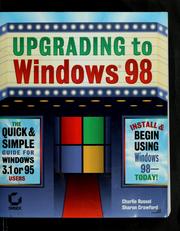 Cover of: Upgrading to Windows 98