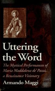 Cover of: Uttering the Word by Armando Maggi