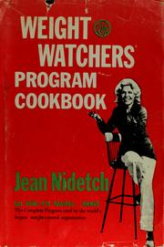 Weight Watchers program cookbook by Jean Nidetch