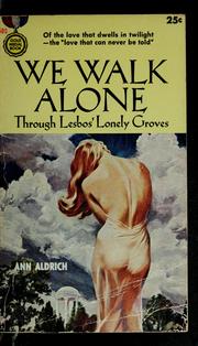 Cover of: We walk alone: a Gold medal original