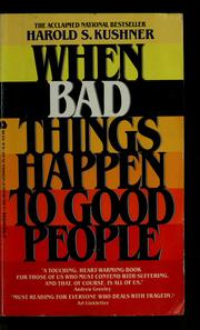 Cover of: When bad things happen to good people