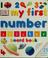 Cover of: 123 my first number sticker board book
