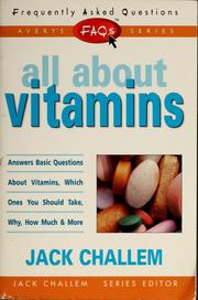 Cover of: All about vitamins