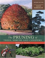 Cover of: The Pruning of Trees, Shrubs, and Conifers
