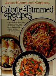 Cover of: Calorie-trimmed recipes