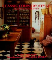 Cover of: Classic country style