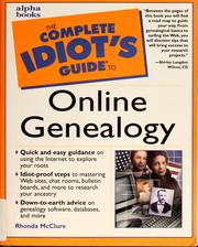 Cover of: The complete idiot's guide to online genealogy