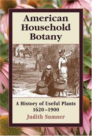 Cover of: American Household Botany by Judith Sumner
