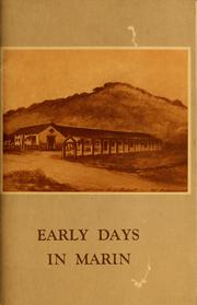 Cover of: Early days in Marin: a picture review