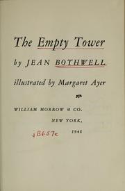 Cover of: The empty tower by Jean Bothwell