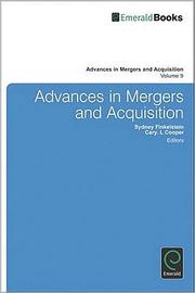 ADVANCES IN MERGERS AND ACQUISITIONs by Sydney Finkelstein, Cary L. Cooper
