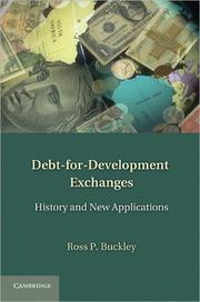 Cover of: Debt-for-Development Exchanges: The Origins of a Financial Technique
