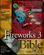 Cover of: Fireworks 3 bible by Joseph Lowery