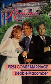 Cover of: First comes marriage