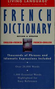 Cover of: French dictionary by Liliane Lazar
