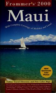 Cover of: Frommer's 2000 Maui, with Molokai and Lanai