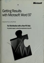 Cover of: Getting results with Microsoft Word 97