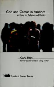 Cover of: God and Caesar in America by Gary Hart