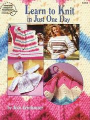 Cover of: Learn to Knit in Just One Day