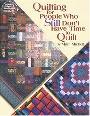 Cover of: Quilting for People Who Still Don't Have Time to Quilt (#4183)