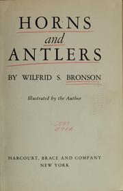 Cover of: Horns and antlers