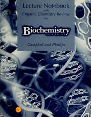 Cover of: Lecture notebook for biochemistry by Mary K. Campbell