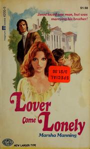 Cover of: Lover come lonely: by Marsha Manning