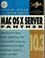 Cover of: Mac OS X Server 10.3 Panther