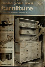 Cover of: How to Make Your Own Furniture by Eugene O'Hare