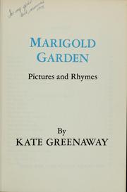 Cover of: Marigold garden: pictures and rhymes