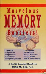 Cover of: Marvelous memory boosters: recharge your brain with special nutrients proven to boost your brain power!