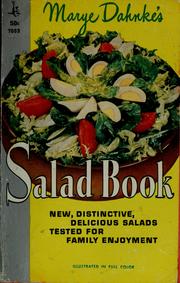 Cover of: Marye Dahnke's salad book