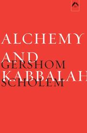 Alchemie und Kabbala by Gershon Scholem