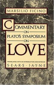 Cover of: Commentary on Plato's Symposium on Love