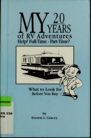 Cover of: My 20 years of RV adventures