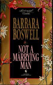 Cover of: Not a Marrying Man by Barbara Boswell