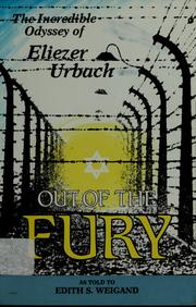 Cover of: Out of the fury by Eliezer Urbach