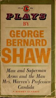Cover of: Plays by George Bernard Shaw
