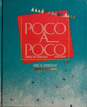 Cover of: Poco a poco by James M. Hendrickson